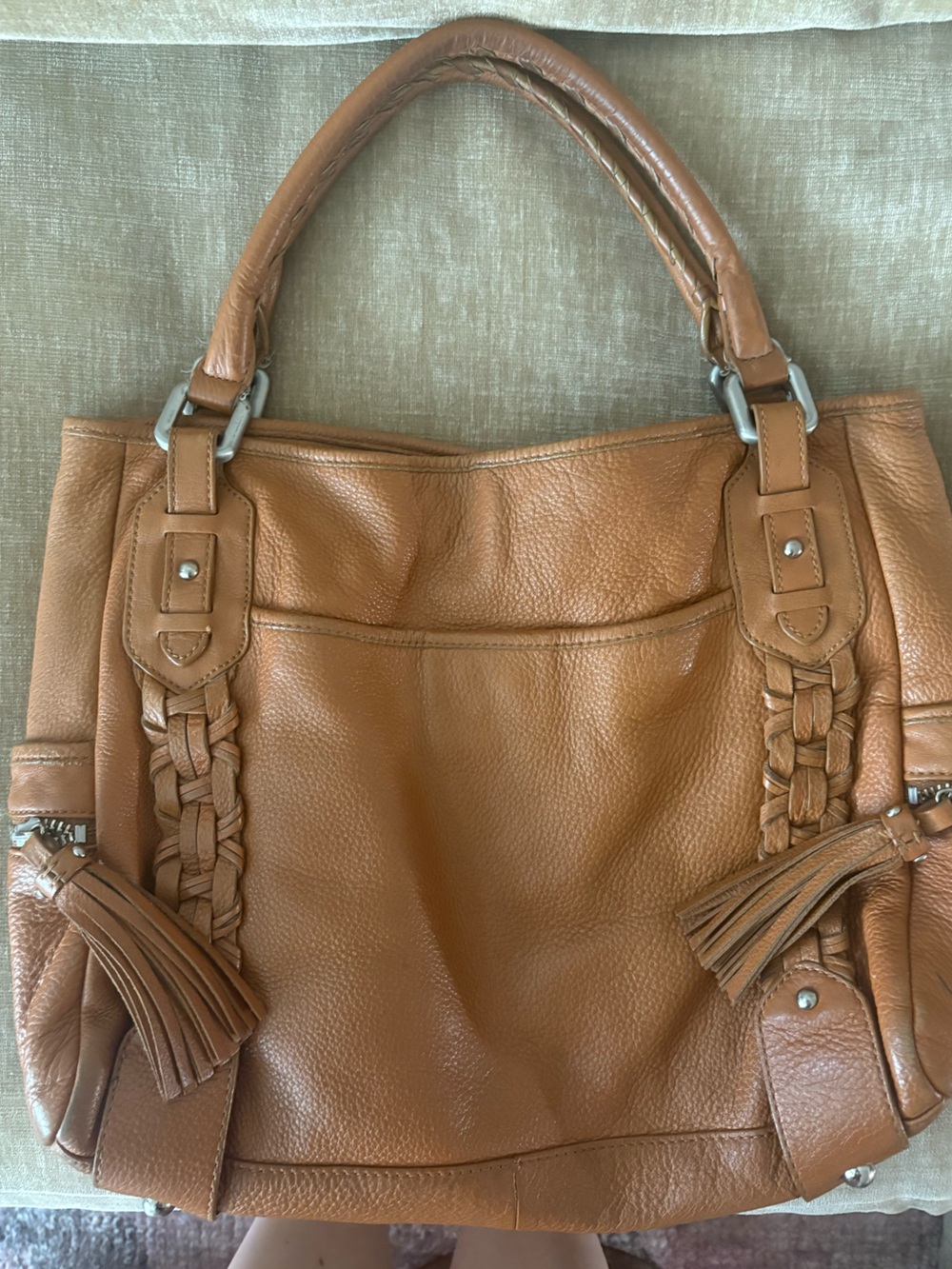 Kenneth Cole Leather Hobo Bag